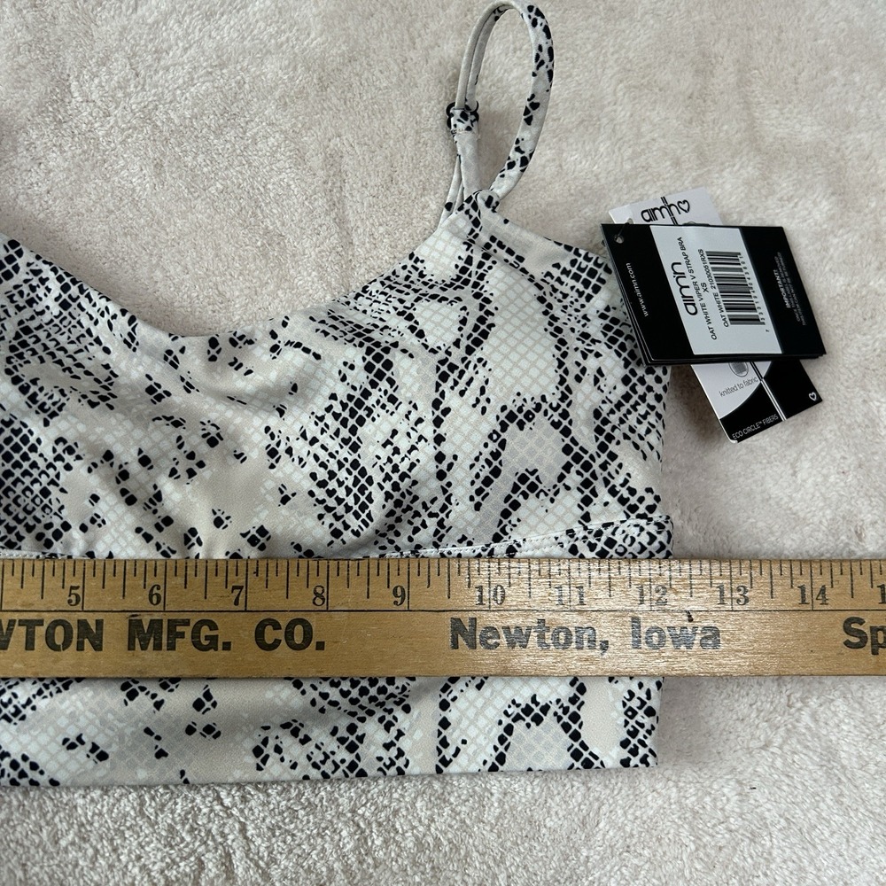 Aim'n Women Sport Bra Viper Print Top Size XS & Bike Short Bottom Size Small SET - Picture 3 of 11